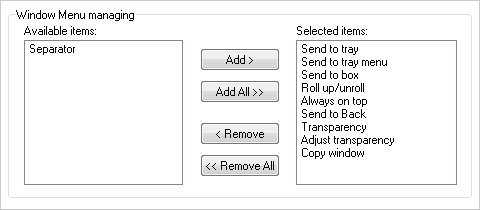Window Menu