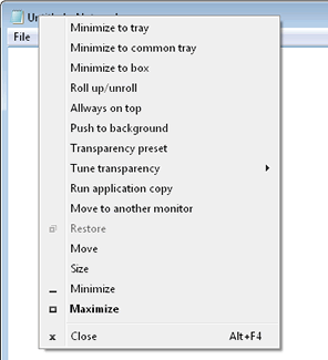 Window Menu